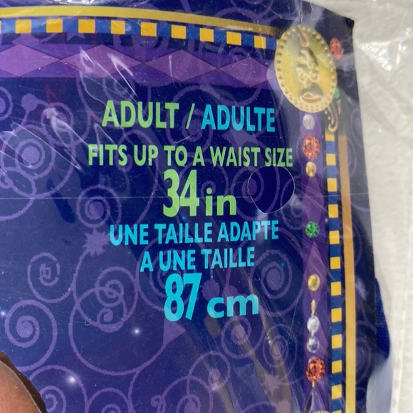 Aladdin Genie Desert Prince Harem Pants Size - Fits up to 34in waist Inc Lamp - Picture 4 of 7